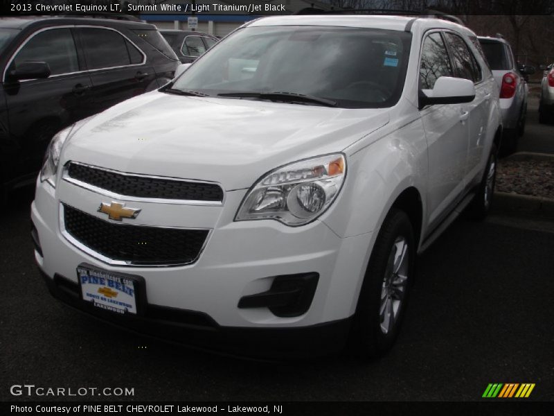 Summit White / Light Titanium/Jet Black 2013 Chevrolet Equinox LT
