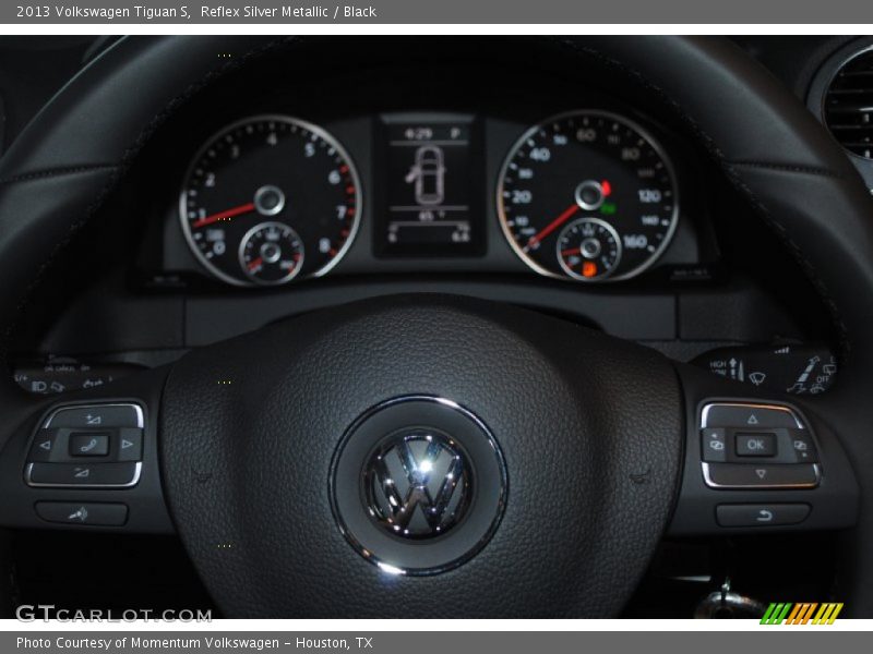 Reflex Silver Metallic / Black 2013 Volkswagen Tiguan S