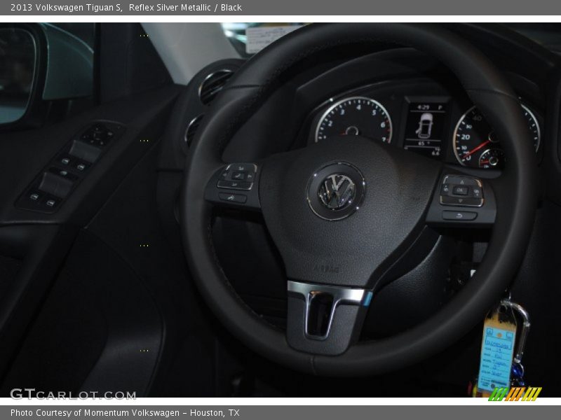 Reflex Silver Metallic / Black 2013 Volkswagen Tiguan S