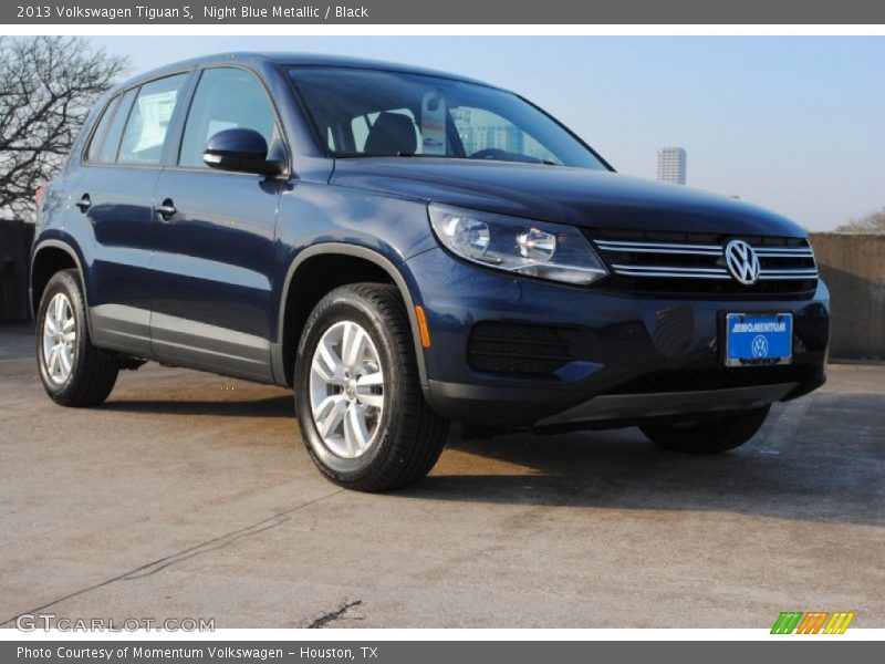 Night Blue Metallic / Black 2013 Volkswagen Tiguan S