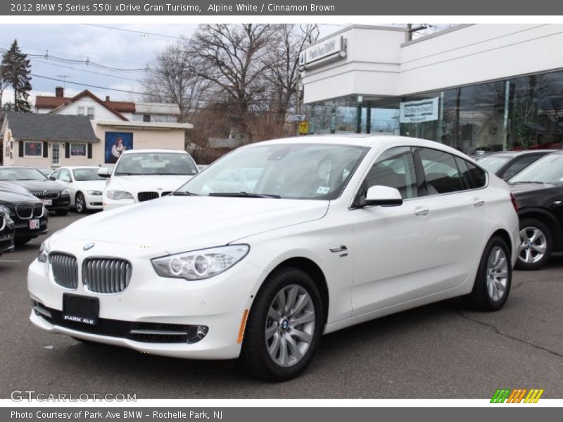 Alpine White / Cinnamon Brown 2012 BMW 5 Series 550i xDrive Gran Turismo