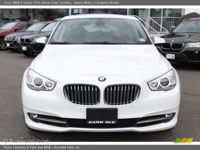 Alpine White / Cinnamon Brown 2012 BMW 5 Series 550i xDrive Gran Turismo