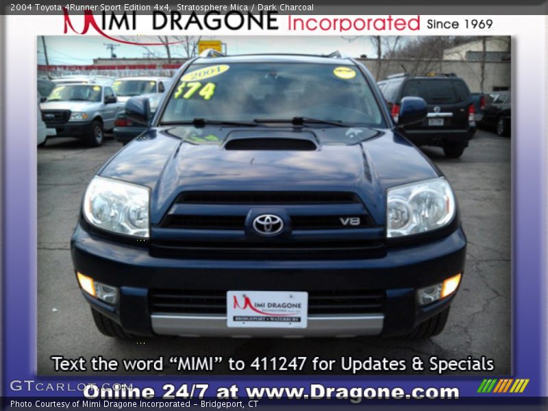 Stratosphere Mica / Dark Charcoal 2004 Toyota 4Runner Sport Edition 4x4