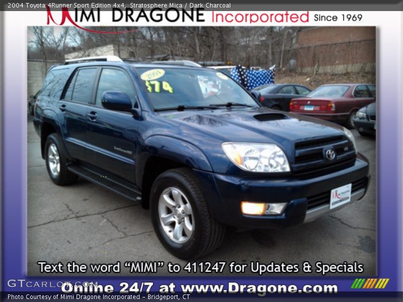 Stratosphere Mica / Dark Charcoal 2004 Toyota 4Runner Sport Edition 4x4