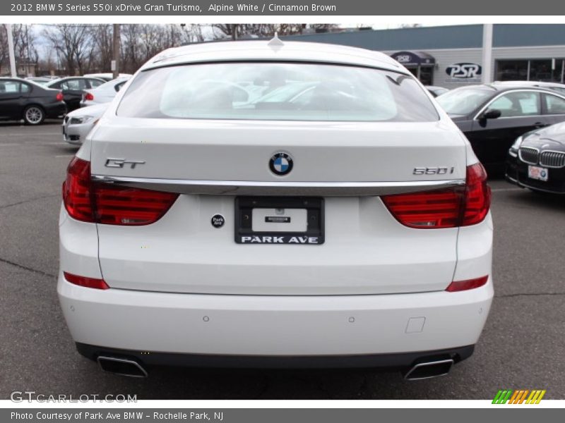 Alpine White / Cinnamon Brown 2012 BMW 5 Series 550i xDrive Gran Turismo