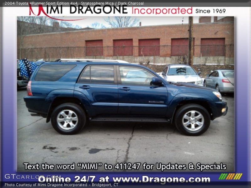 Stratosphere Mica / Dark Charcoal 2004 Toyota 4Runner Sport Edition 4x4