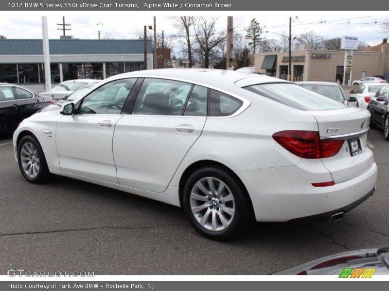 Alpine White / Cinnamon Brown 2012 BMW 5 Series 550i xDrive Gran Turismo