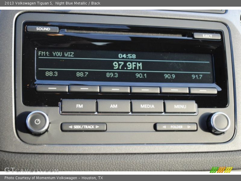 Night Blue Metallic / Black 2013 Volkswagen Tiguan S