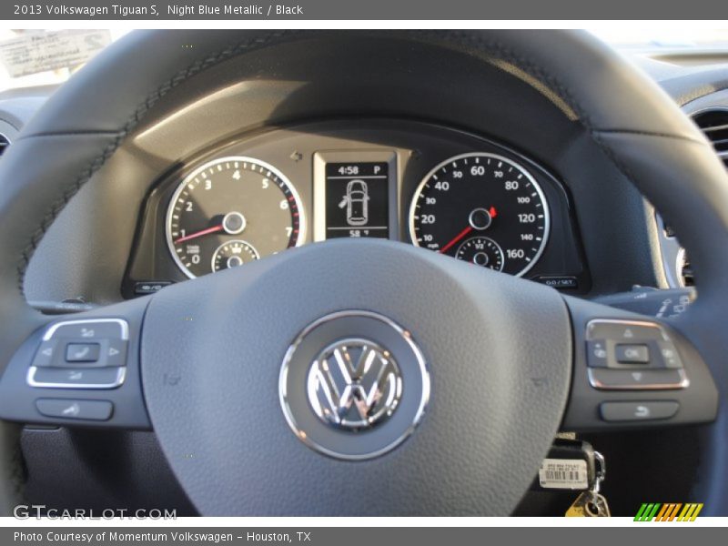 Night Blue Metallic / Black 2013 Volkswagen Tiguan S