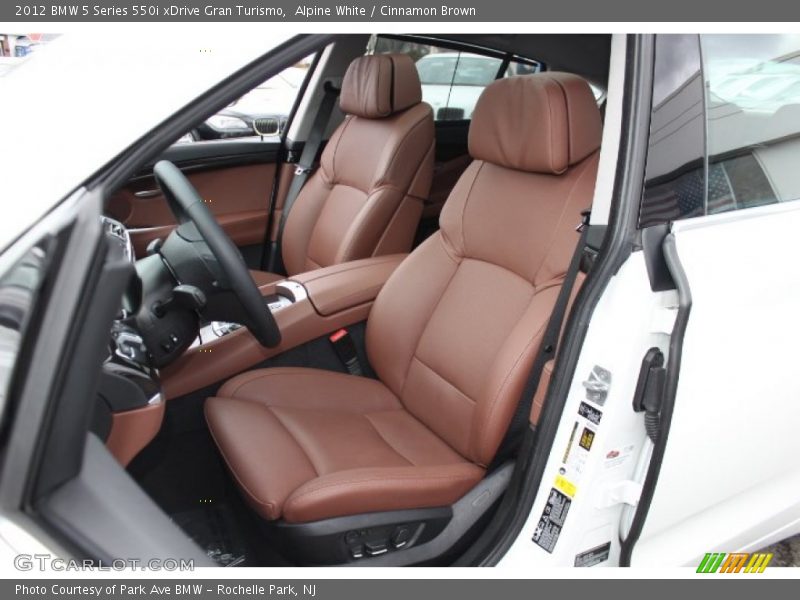 Front Seat of 2012 5 Series 550i xDrive Gran Turismo