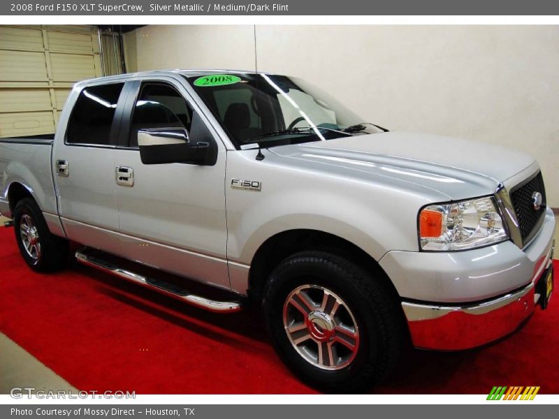 Silver Metallic / Medium/Dark Flint 2008 Ford F150 XLT SuperCrew
