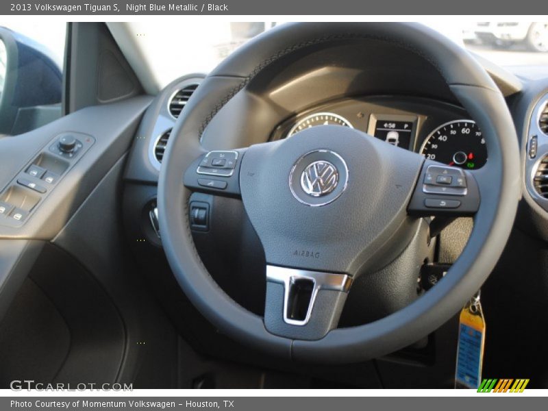 Night Blue Metallic / Black 2013 Volkswagen Tiguan S