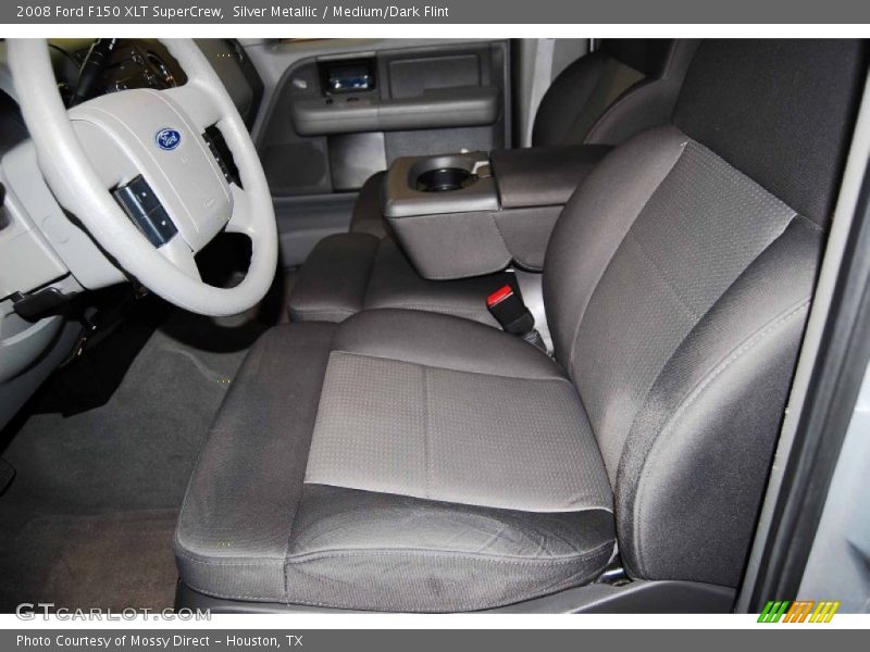 Silver Metallic / Medium/Dark Flint 2008 Ford F150 XLT SuperCrew