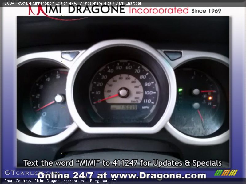 Stratosphere Mica / Dark Charcoal 2004 Toyota 4Runner Sport Edition 4x4