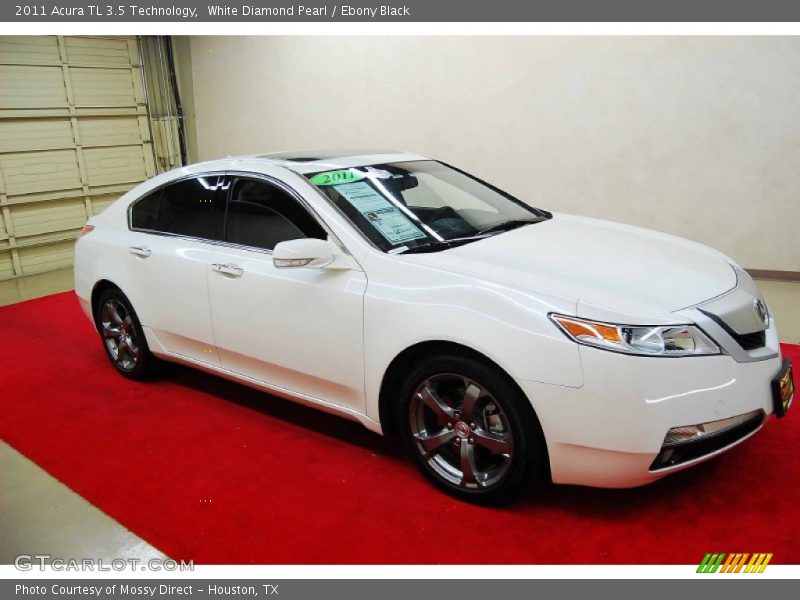 White Diamond Pearl / Ebony Black 2011 Acura TL 3.5 Technology