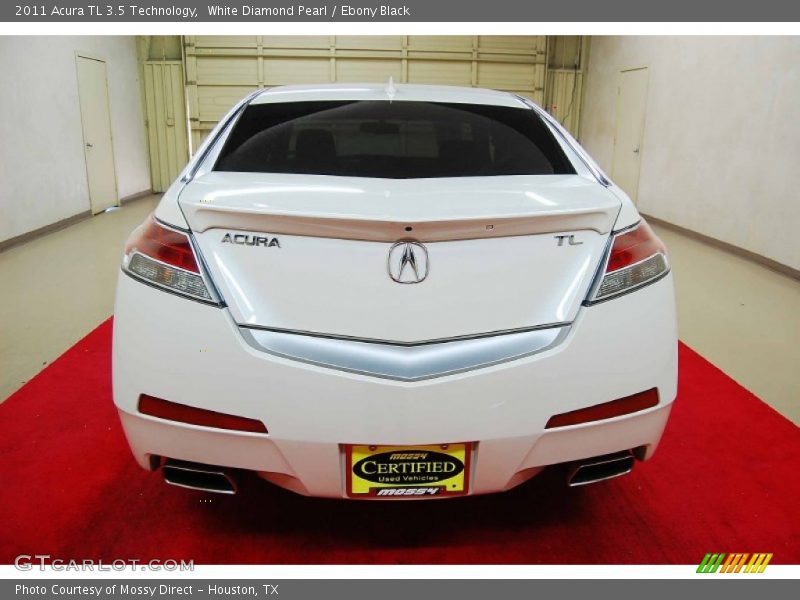 White Diamond Pearl / Ebony Black 2011 Acura TL 3.5 Technology