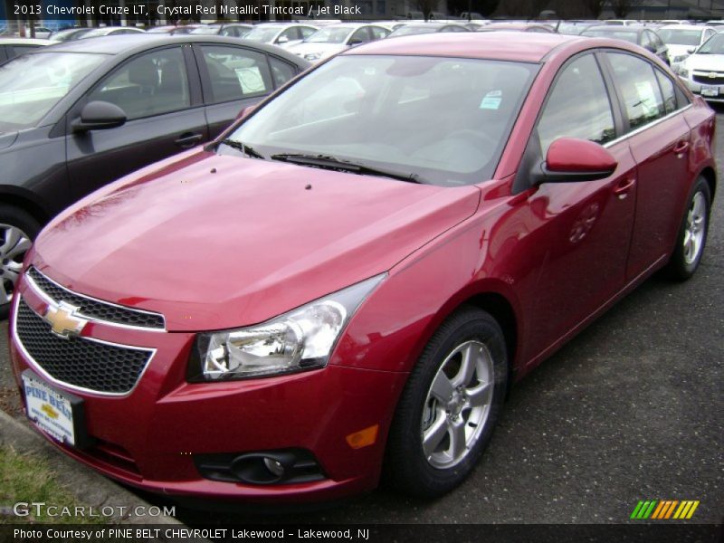 Crystal Red Metallic Tintcoat / Jet Black 2013 Chevrolet Cruze LT