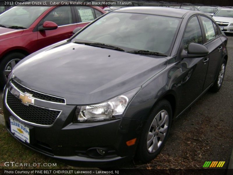 Cyber Gray Metallic / Jet Black/Medium Titanium 2013 Chevrolet Cruze LS