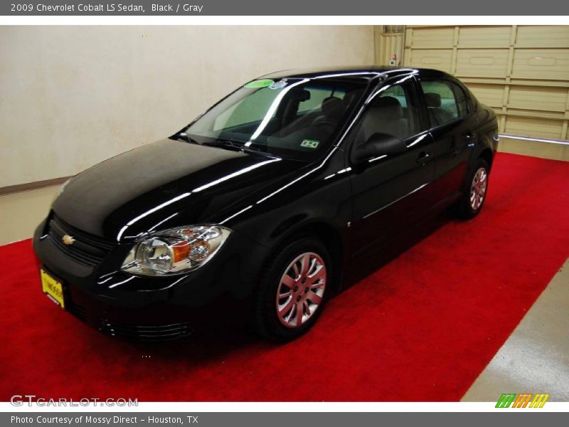 Black / Gray 2009 Chevrolet Cobalt LS Sedan