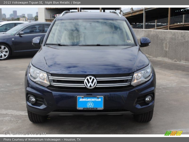 Night Blue Metallic / Beige 2013 Volkswagen Tiguan SE