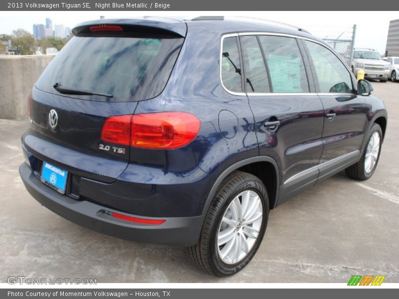 Night Blue Metallic / Beige 2013 Volkswagen Tiguan SE
