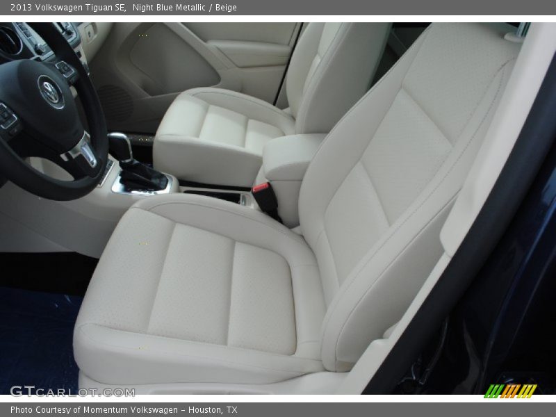 Night Blue Metallic / Beige 2013 Volkswagen Tiguan SE