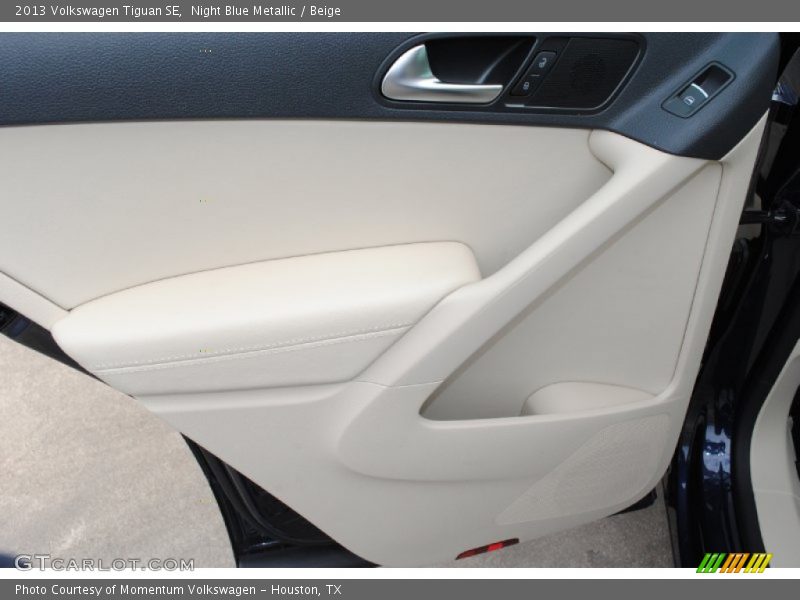 Night Blue Metallic / Beige 2013 Volkswagen Tiguan SE