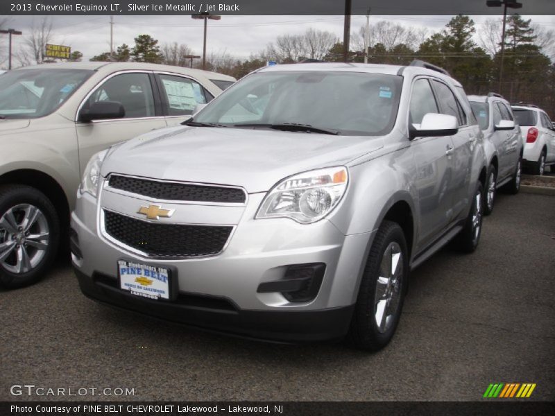 Silver Ice Metallic / Jet Black 2013 Chevrolet Equinox LT