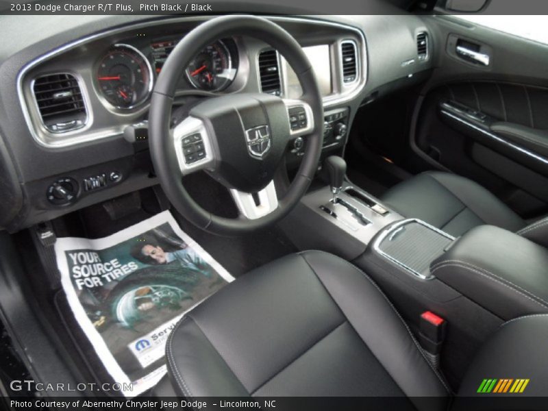 Pitch Black / Black 2013 Dodge Charger R/T Plus