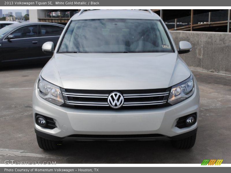 White Gold Metallic / Black 2013 Volkswagen Tiguan SE