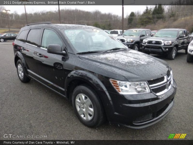 Brilliant Black Crystal Pearl / Black 2011 Dodge Journey Express