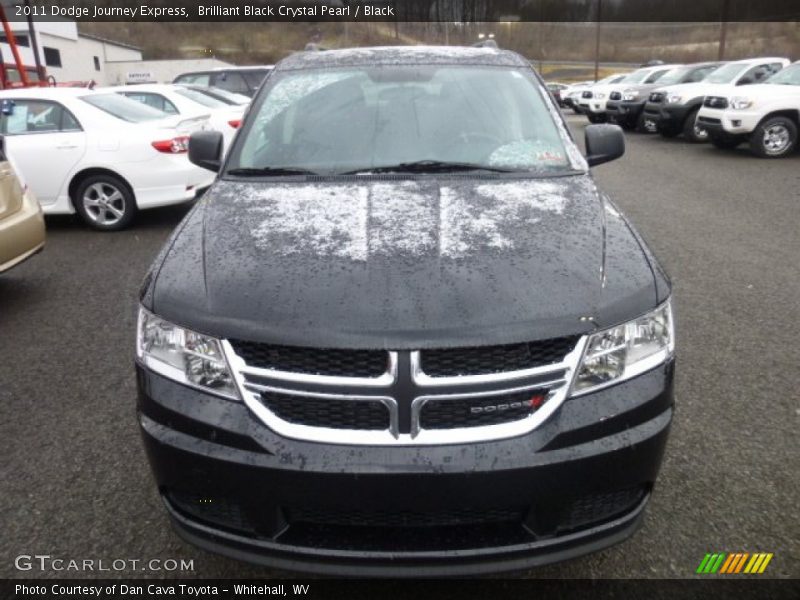 Brilliant Black Crystal Pearl / Black 2011 Dodge Journey Express