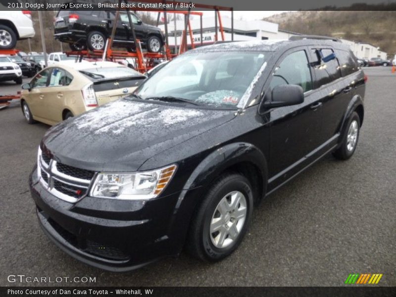 Brilliant Black Crystal Pearl / Black 2011 Dodge Journey Express