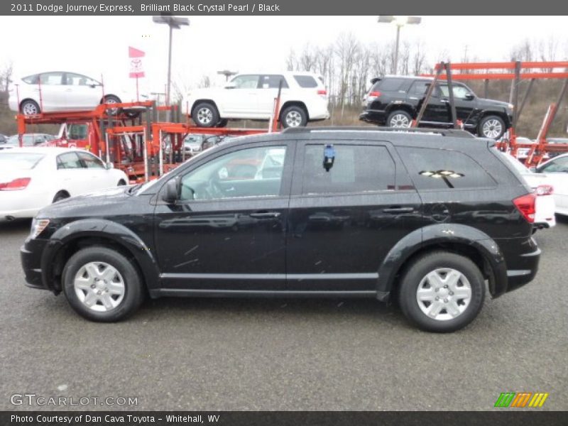 Brilliant Black Crystal Pearl / Black 2011 Dodge Journey Express