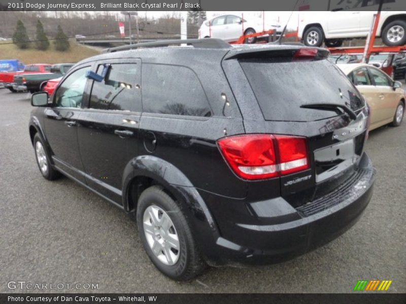 Brilliant Black Crystal Pearl / Black 2011 Dodge Journey Express
