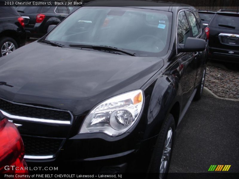 Black / Jet Black 2013 Chevrolet Equinox LS