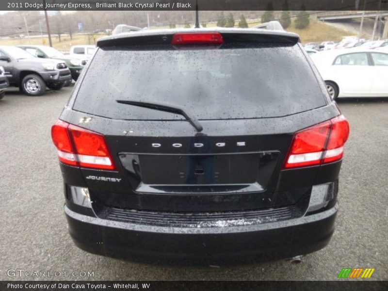 Brilliant Black Crystal Pearl / Black 2011 Dodge Journey Express