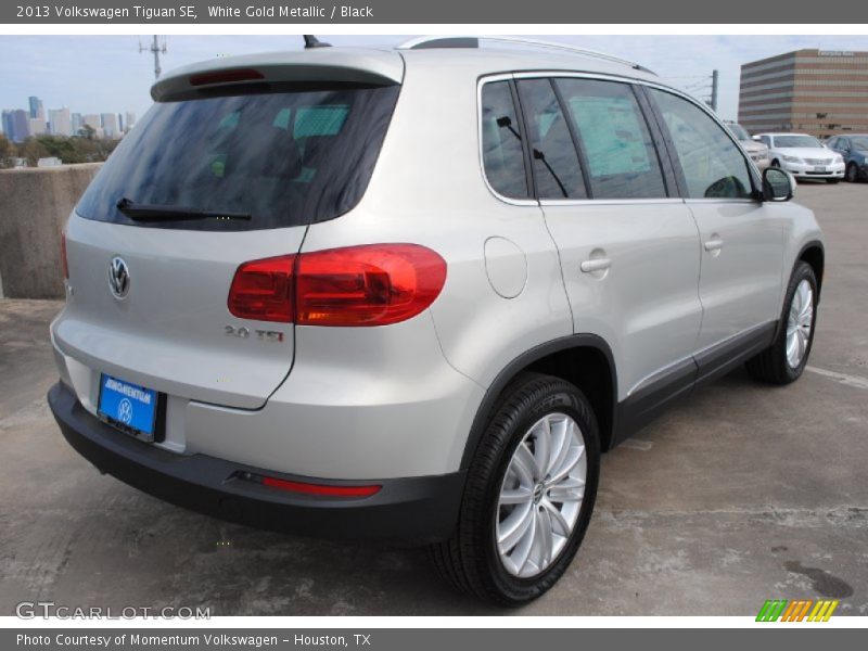 White Gold Metallic / Black 2013 Volkswagen Tiguan SE
