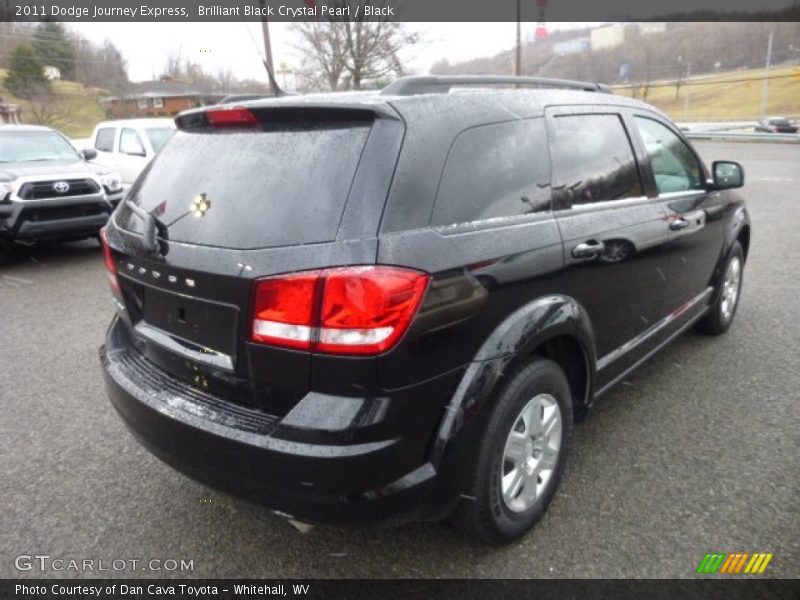Brilliant Black Crystal Pearl / Black 2011 Dodge Journey Express