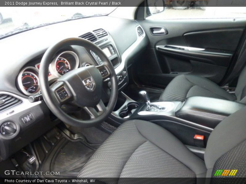 Brilliant Black Crystal Pearl / Black 2011 Dodge Journey Express