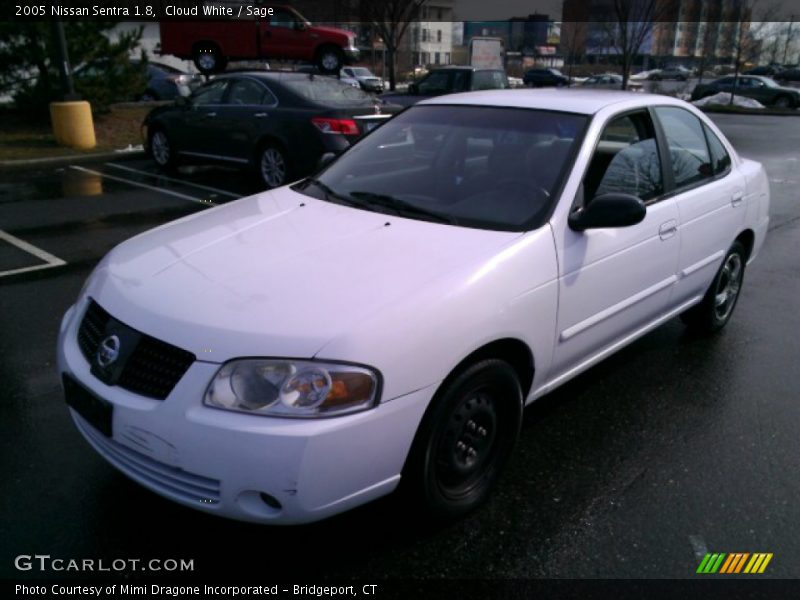 Cloud White / Sage 2005 Nissan Sentra 1.8