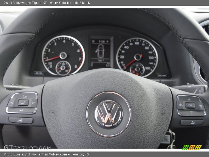 White Gold Metallic / Black 2013 Volkswagen Tiguan SE