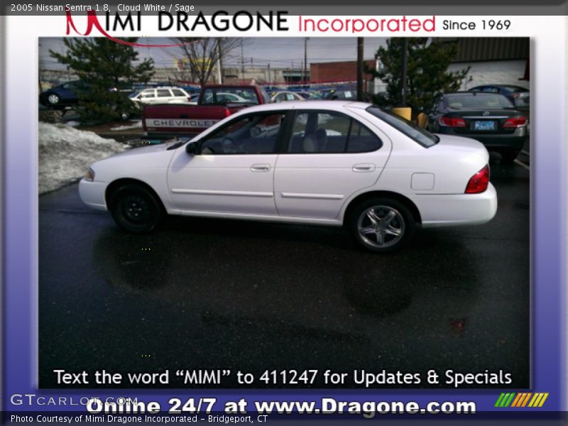 Cloud White / Sage 2005 Nissan Sentra 1.8