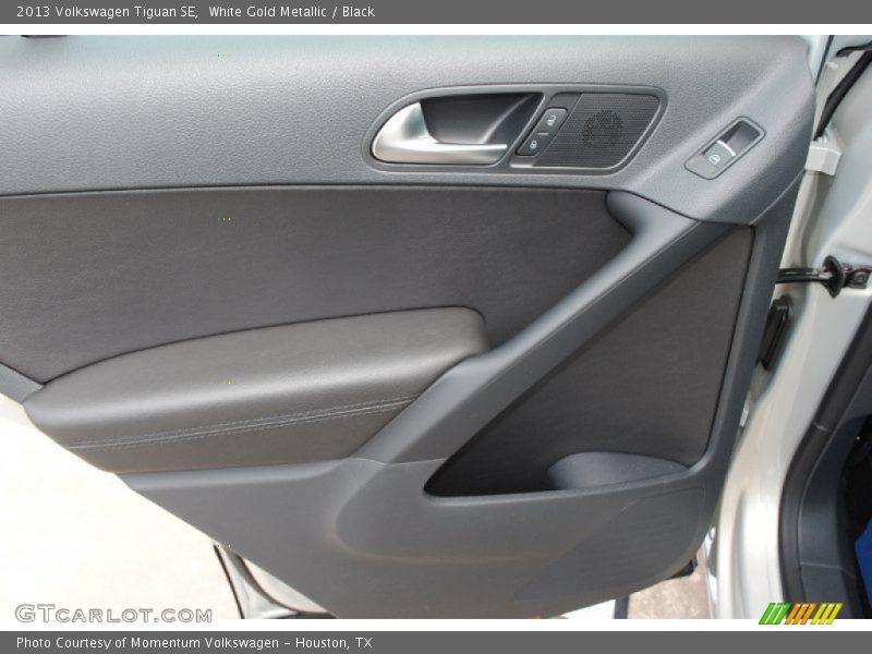 White Gold Metallic / Black 2013 Volkswagen Tiguan SE