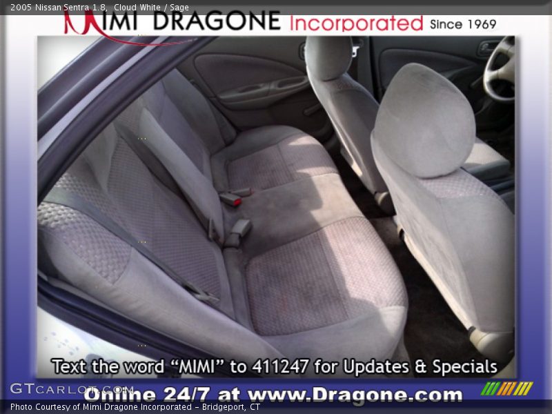 Cloud White / Sage 2005 Nissan Sentra 1.8