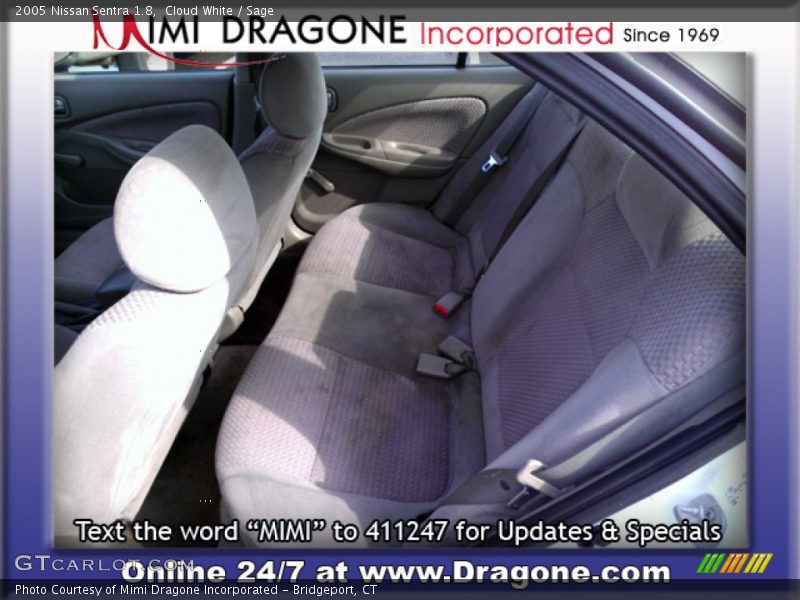 Cloud White / Sage 2005 Nissan Sentra 1.8