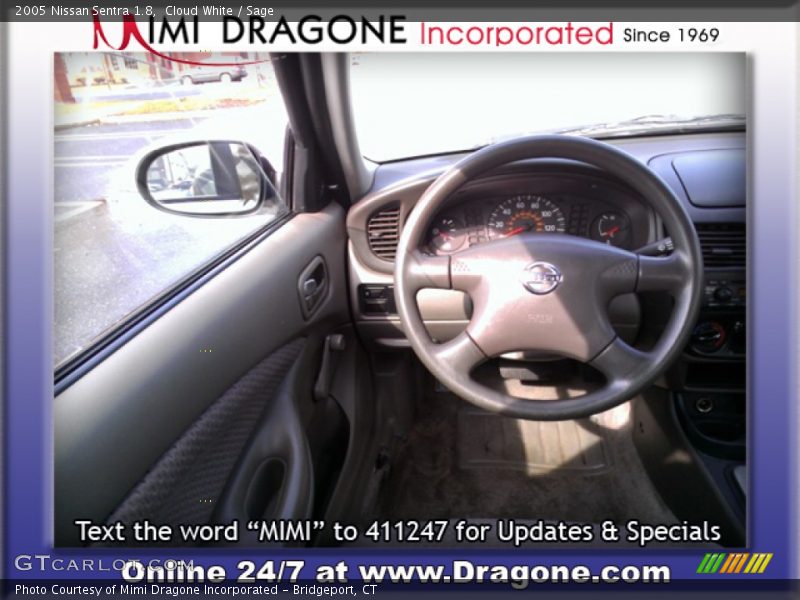 Cloud White / Sage 2005 Nissan Sentra 1.8