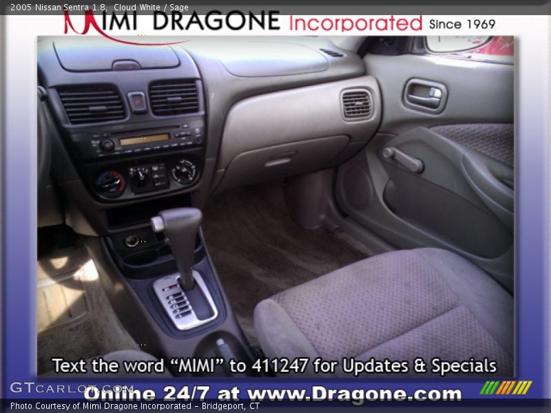 Cloud White / Sage 2005 Nissan Sentra 1.8