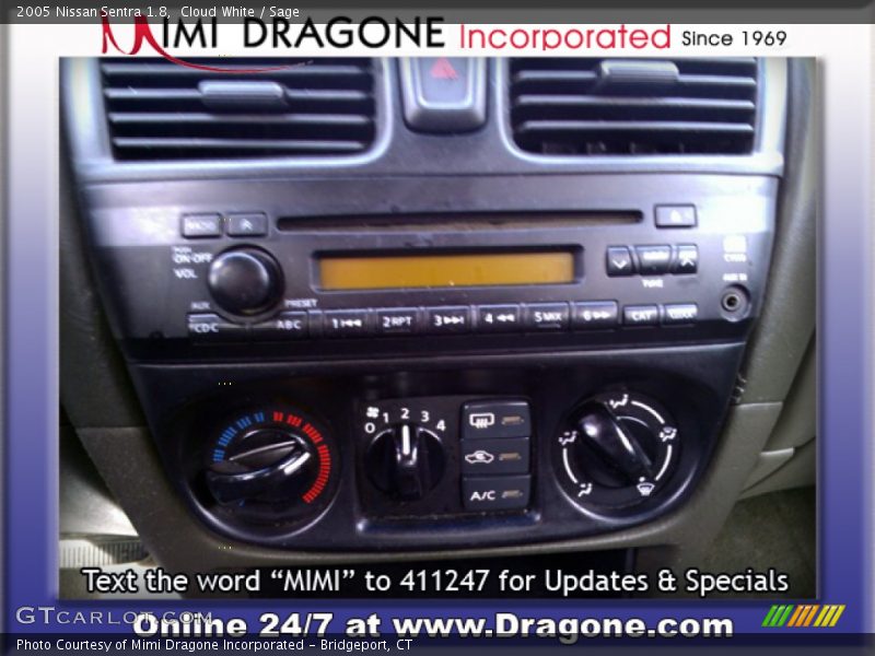 Cloud White / Sage 2005 Nissan Sentra 1.8