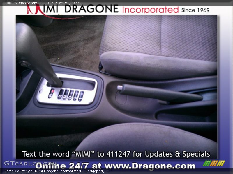 Cloud White / Sage 2005 Nissan Sentra 1.8